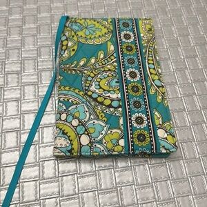 Vera Bradley Paperback Small Book Cover Peacock Green Cotton